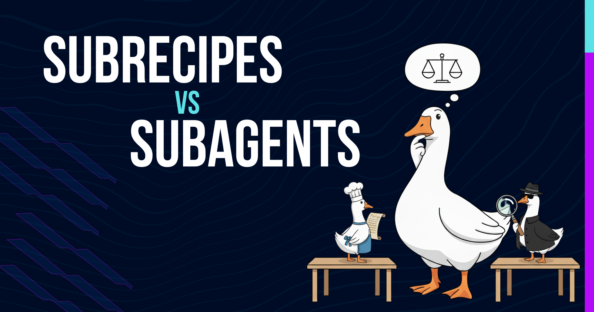Subagents vs Subrecipes