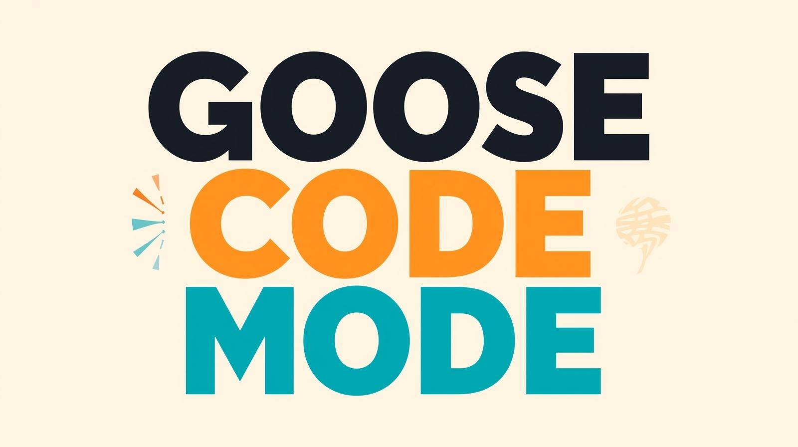 code mode MCP in goose!